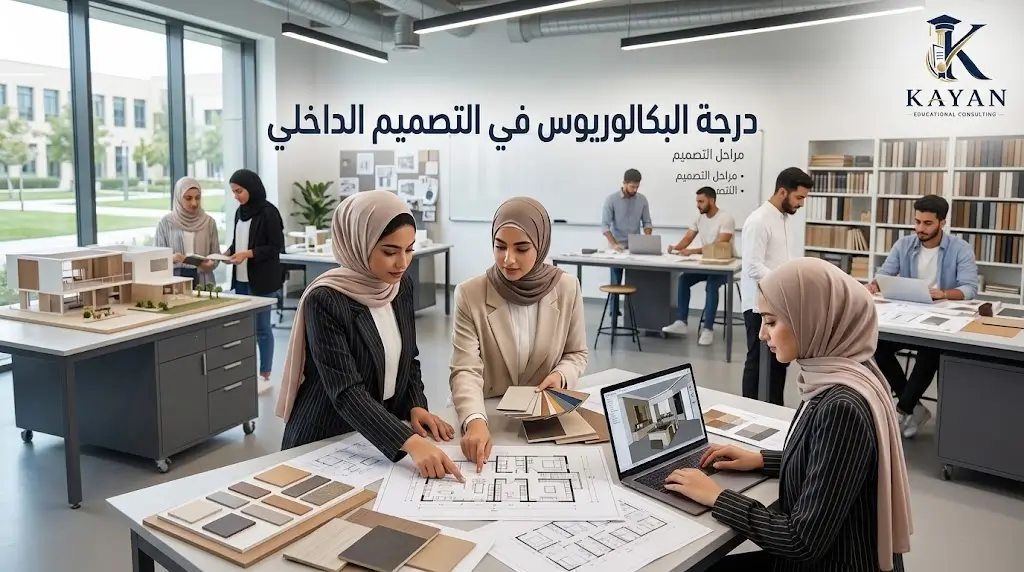 درجة البكالوريوس في التصميم الداخلي
