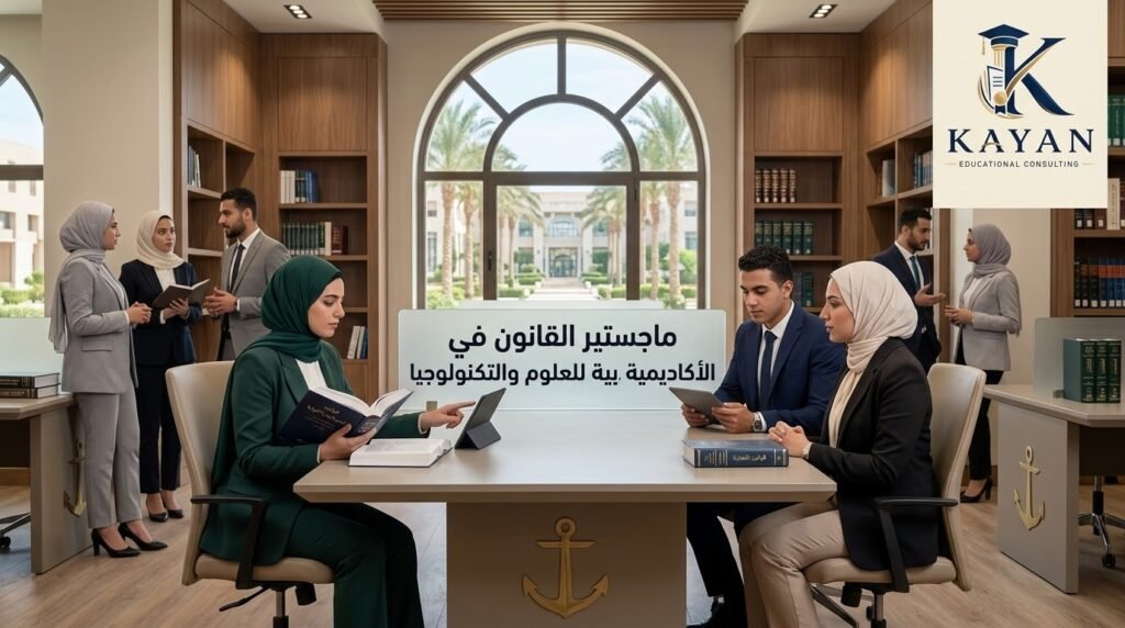 ماجستير القانون في الأكاديمية العربية للعلوم والتكنولوجيا