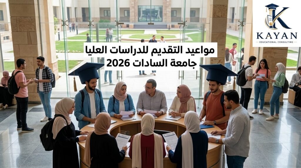 مواعيد التقديم للدراسات العليا جامعة السادات 2026